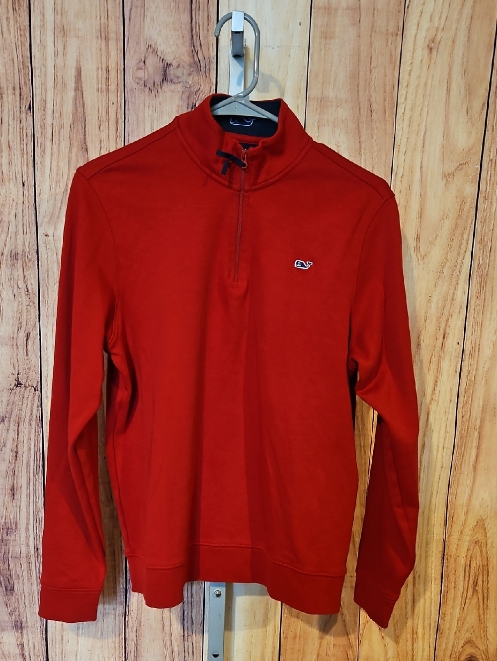 Vineyard Vines Red 1/4 Zip Pullover